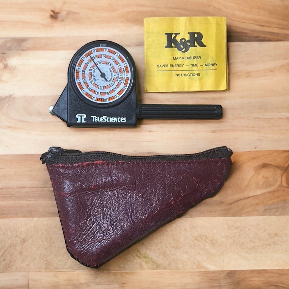 Vintage K&R TeleSciences Opsimeter Map Measurer Tool Saves Energy-Time-Money